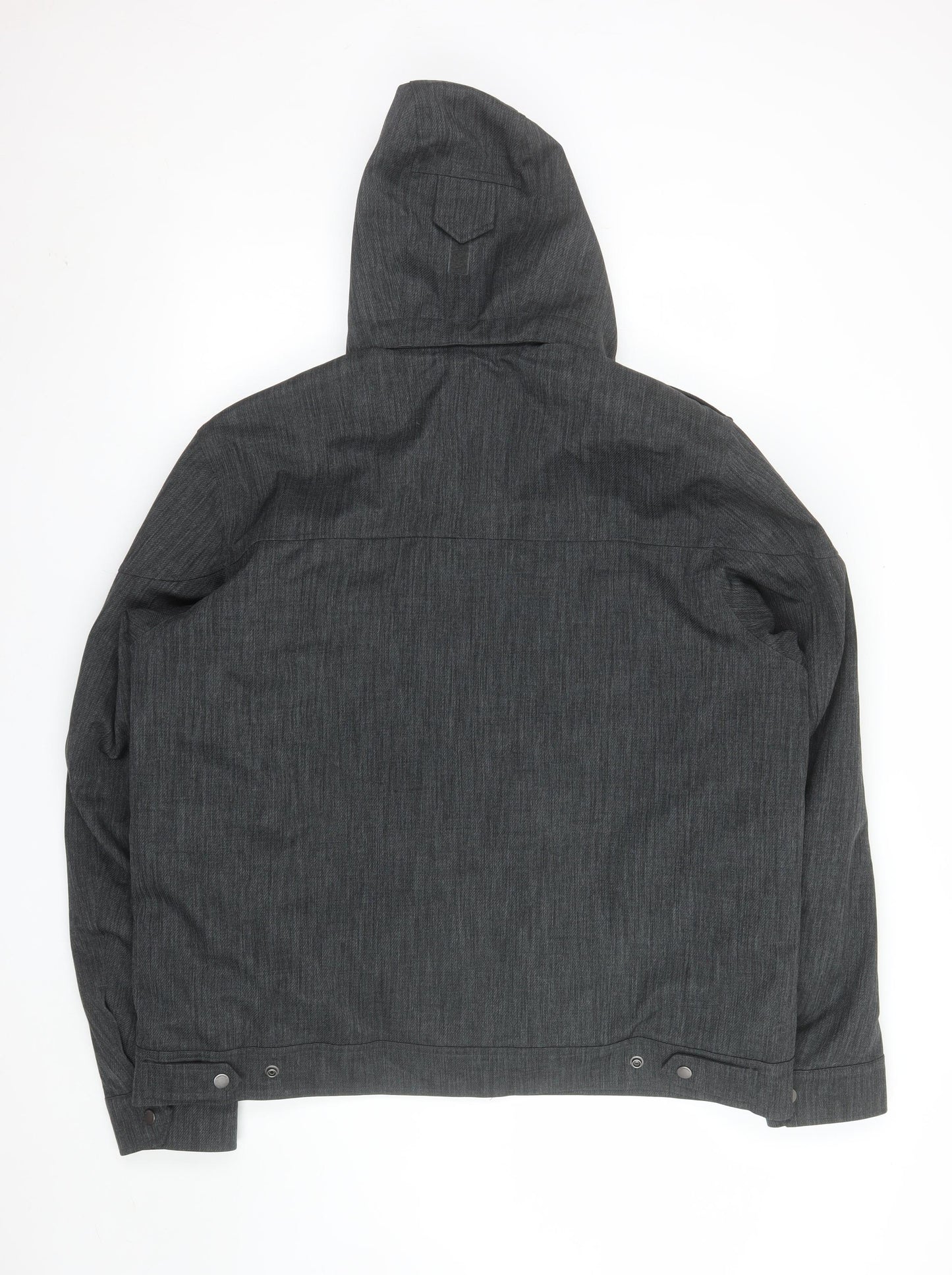 Decathlon Men’s Grey 2XL Hooded Parka Jacket Polyester Cotton Outdoor