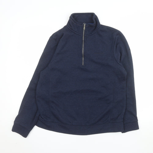 Craghoppers Men Blue M 1/2 Zip Fleece Sweatshirt Outdoor Pullover