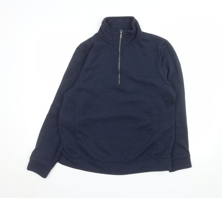 Craghoppers Men Blue M 1/2 Zip Fleece Sweatshirt Outdoor Pullover
