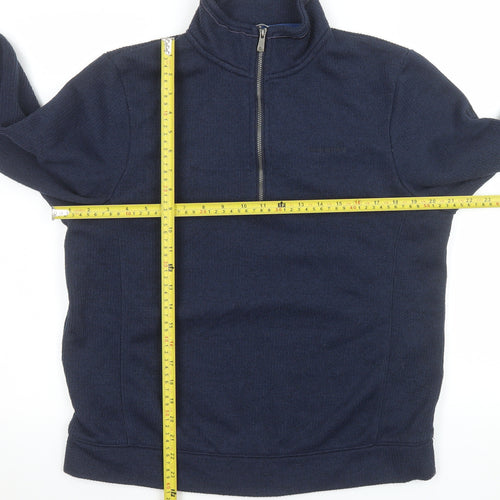 Craghoppers Men Blue M 1/2 Zip Fleece Sweatshirt Outdoor Pullover