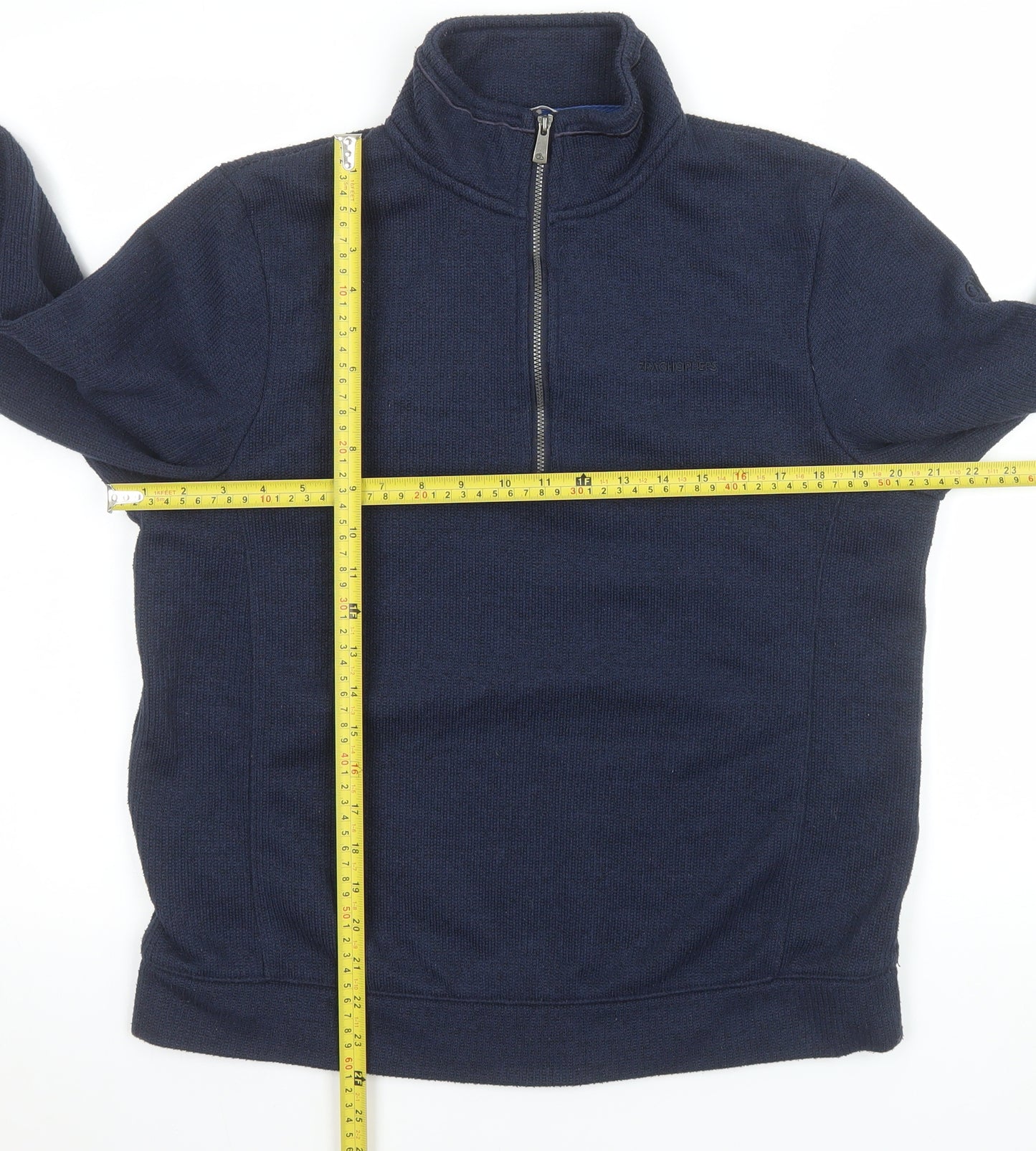 Craghoppers Men Blue M 1/2 Zip Fleece Sweatshirt Outdoor Pullover