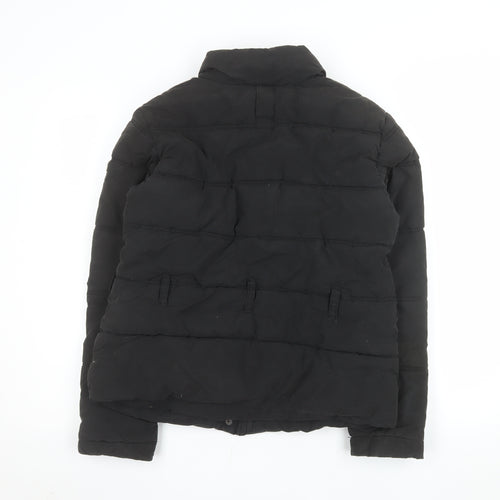Puffa Women's Black Quilted Puffer Jacket Size M Winter Coat