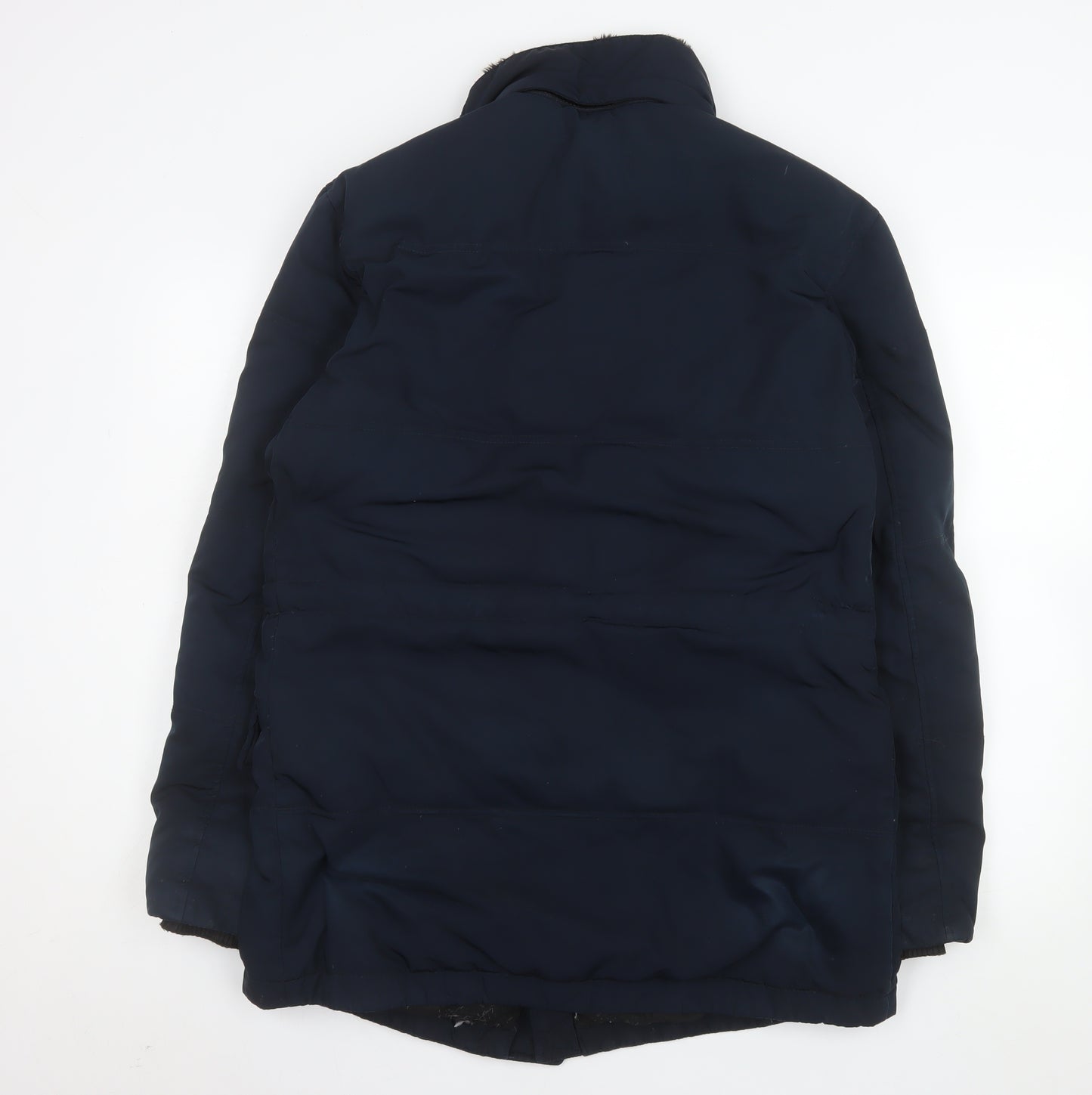 Marks and Spencer Blue Harbour Men's Blue Parka Coat Size S