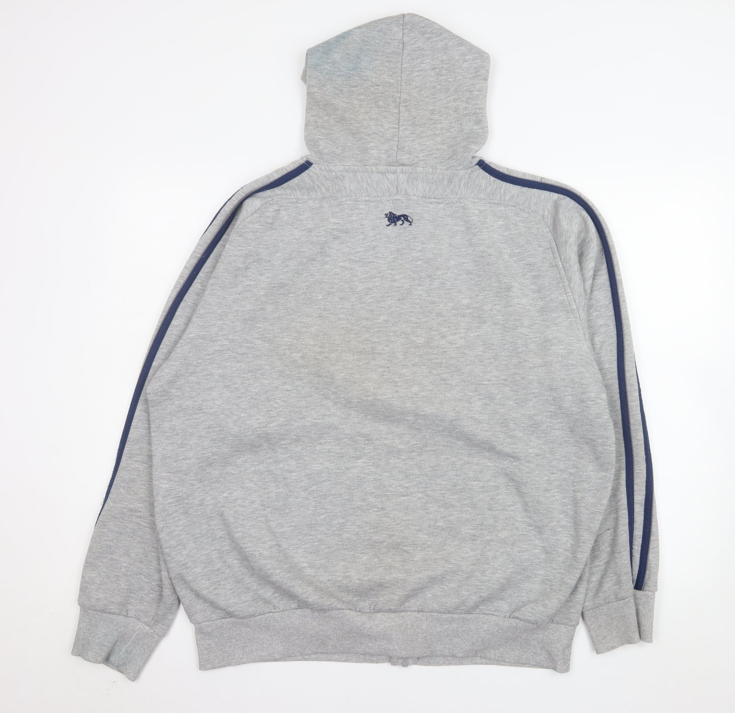 Lonsdale Men Grey 2XL Hooded Full Zip Basic Sports Jacket