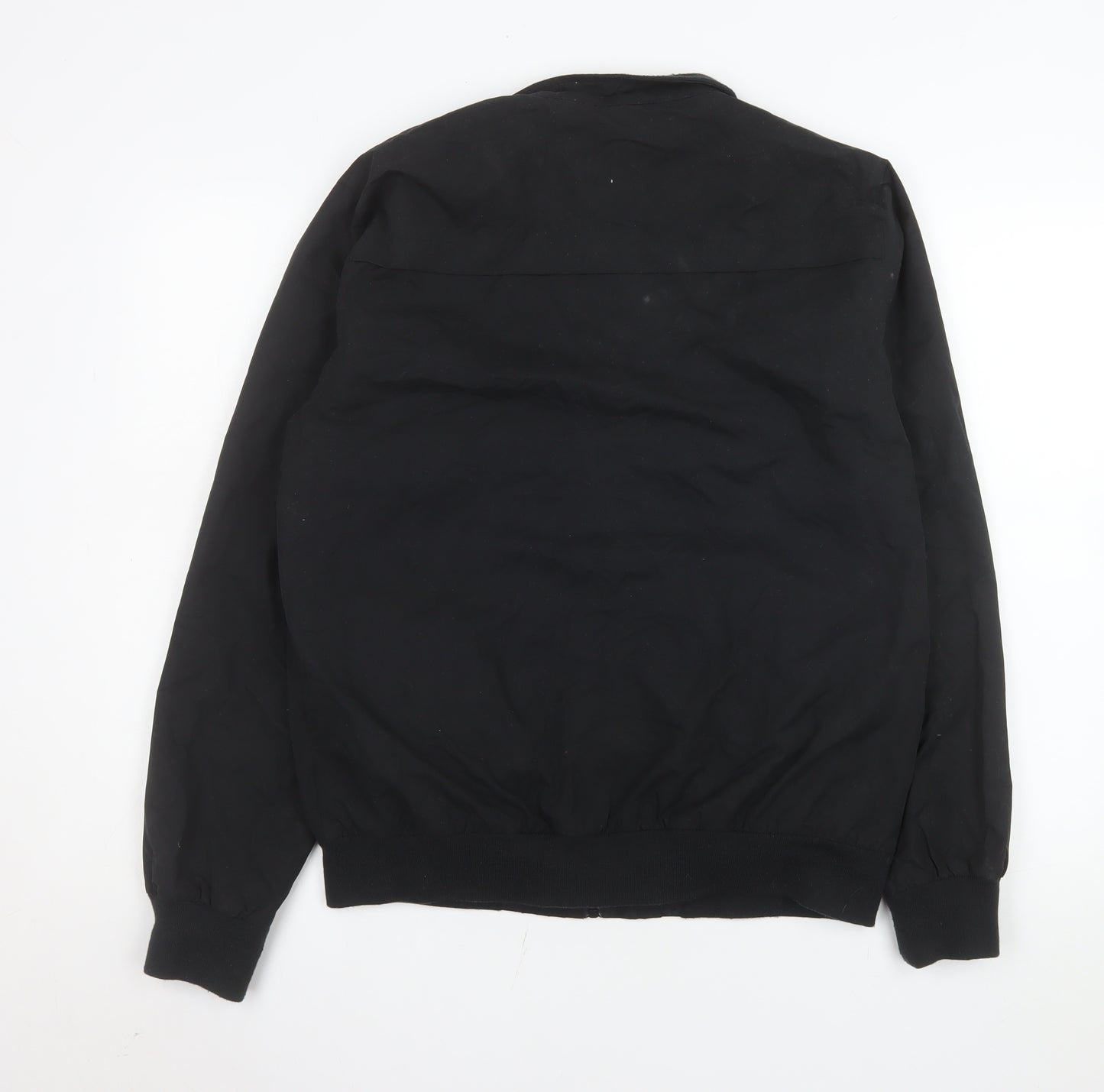 Soulstar&Co Men's Black M Bomber Jacket Full Zip Casual Polyester