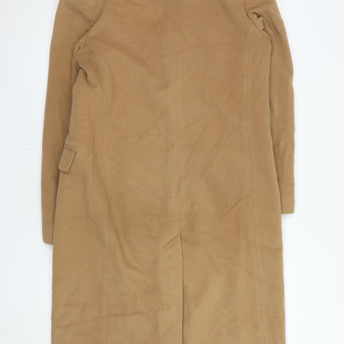 Marks and Spencer Women’s Beige Wool Cashmere Long Trench Coat Size 10