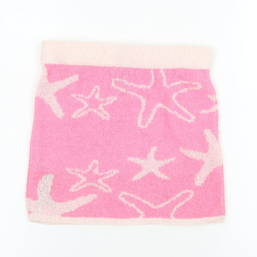 PrettyLittleThing Women’s Pink Knit Mini Skirt Size S Beach Style