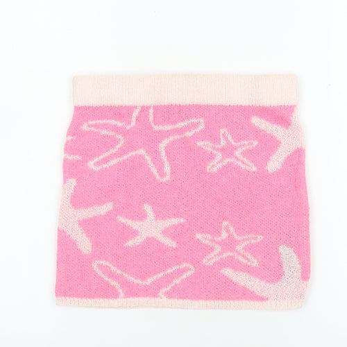 PrettyLittleThing Women’s Pink Knit Mini Skirt Size S Beach Style