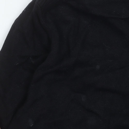Threadbare Men's Black Cotton Full Zip Basic Jacket Size M