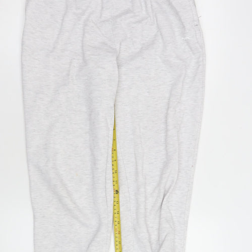 Slazenger Womens Grey Jogger Sweatpants Size 10 Elastic Waist Activewear