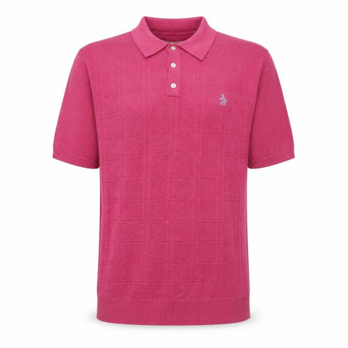 Vintage Penguin by Munsingwear Pink Men's L Cotton Polo Shirt