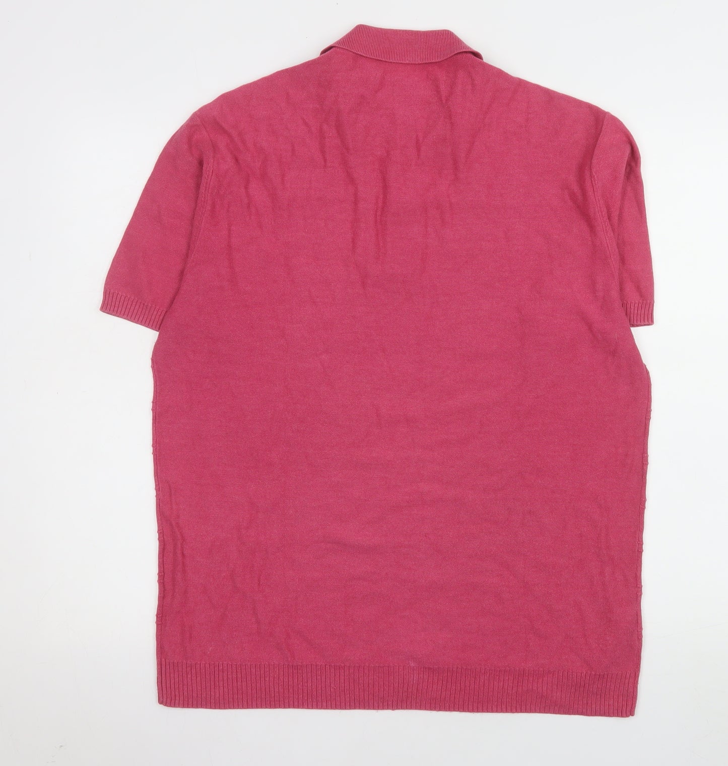 Vintage Penguin by Munsingwear Pink Men's L Cotton Polo Shirt