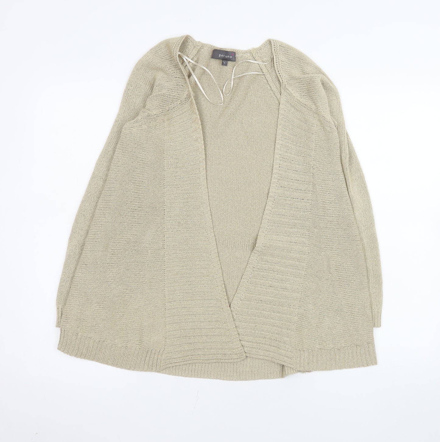 Marks and Spencer Per Una Women’s Beige Size 8 Open Knit Cardigan