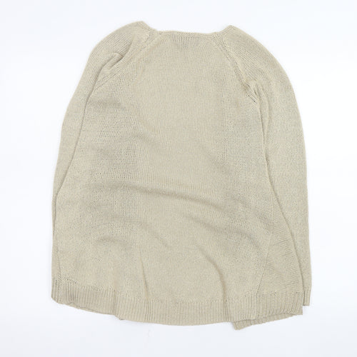 Marks and Spencer Per Una Women’s Beige Size 8 Open Knit Cardigan