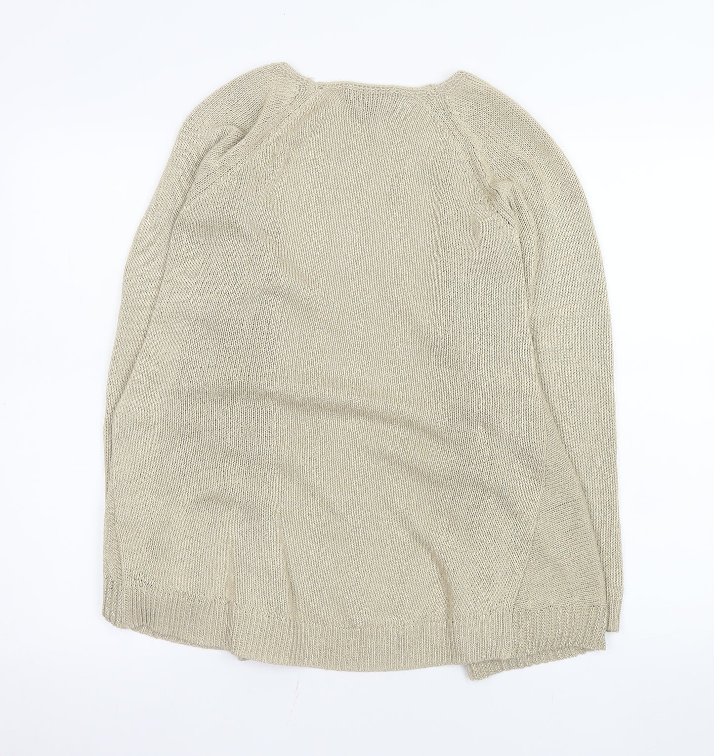 Marks and Spencer Per Una Women’s Beige Size 8 Open Knit Cardigan