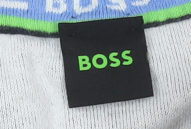BOSS Men's Blue 1/4 Zip Cotton Sweatshirt Size S