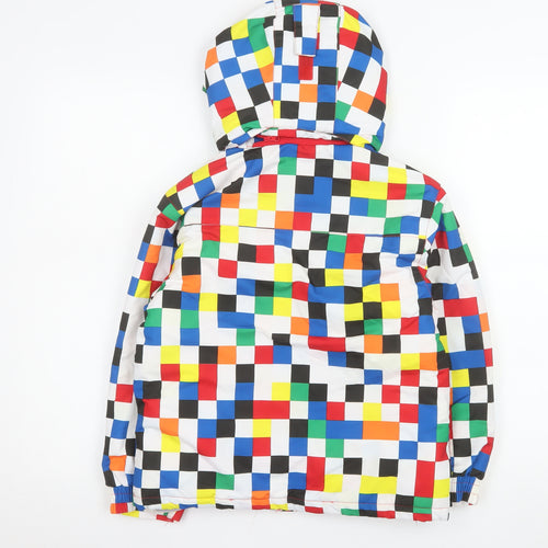 Mountain Warehouse Girls Multicoloured 7-8 Years Ski Jacket Waterproof Hooded