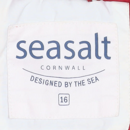 Seasalt Cornwall Womens Ivory Quilted 3-in-1 Padded Gilet Size 16