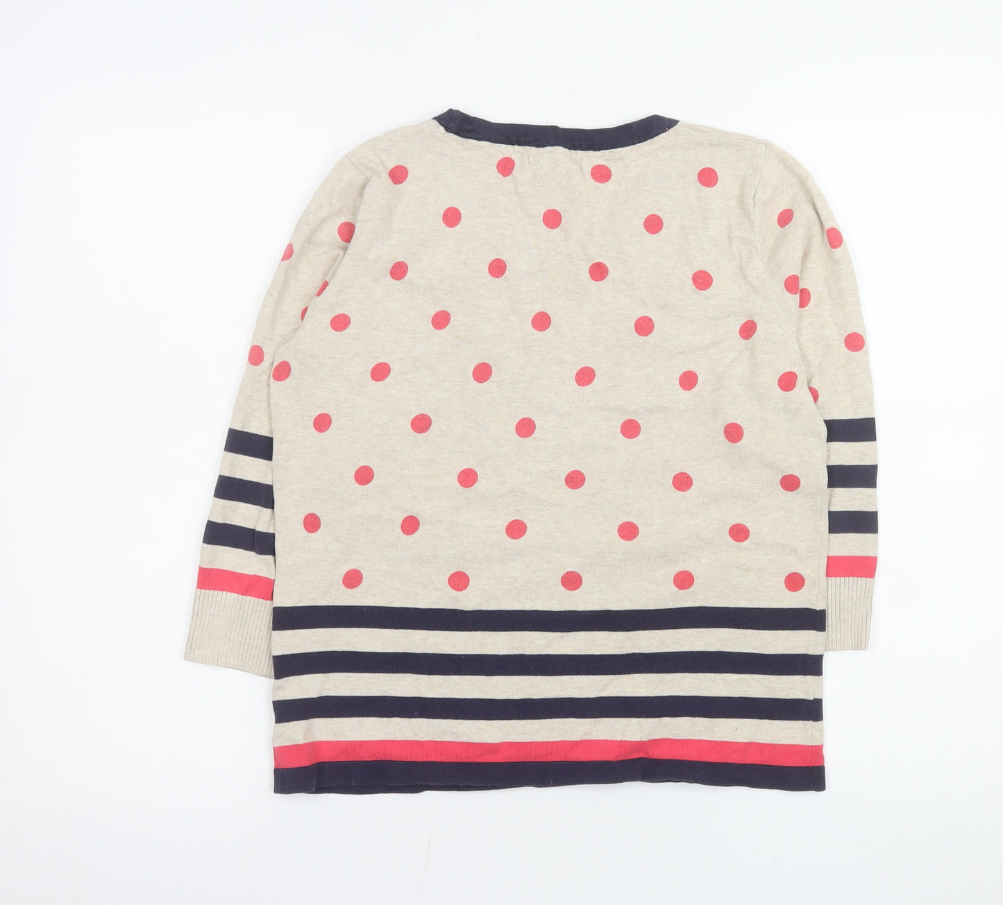 Marks and Spencer Per Una Women's Beige Polka Dot Top Size 12