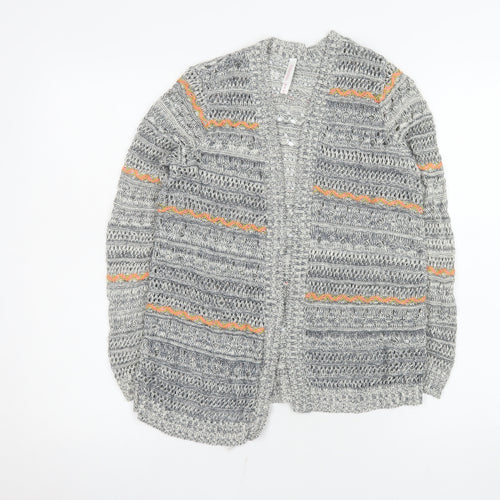 Xhilaration Women’s Grey Open Knit Boho Cardigan Size M