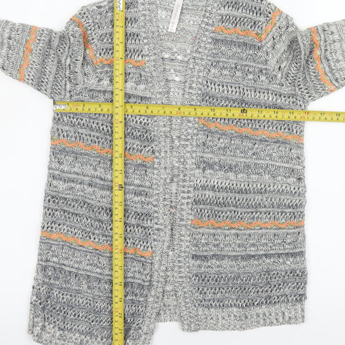 Xhilaration Women’s Grey Open Knit Boho Cardigan Size M