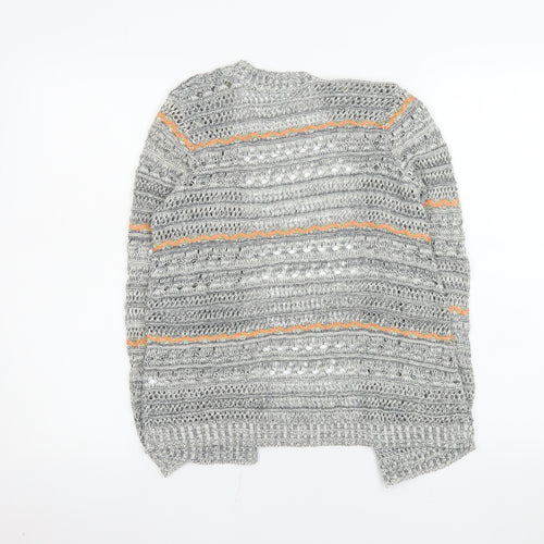 Xhilaration Women’s Grey Open Knit Boho Cardigan Size M