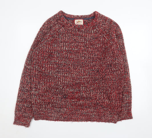 Joe Browns Men's Red Chunky Knit Acrylic Pullover Jumper XL