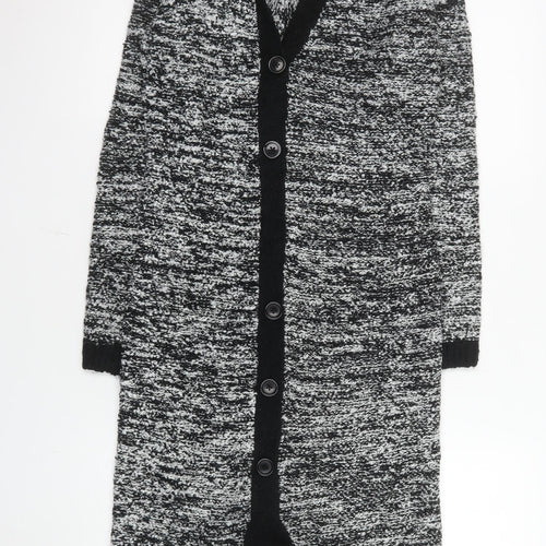 Threadbare Women’s Black Knit Collared Midi Shirt Dress Size 8