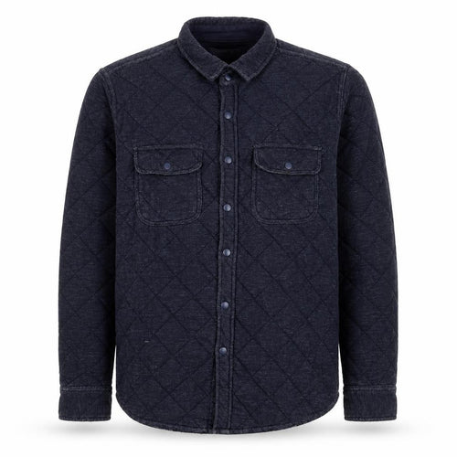American Eagle Outfitters Men’s Blue Quilted Fleece Jacket XL Classic Fit