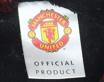 Manchester United Boys Black Fleece Hooded Robe 6-7 Years