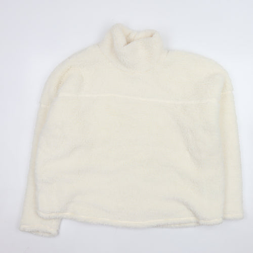 Marks and Spencer Women Ivory Fleece Pullover Sweatshirt XL
