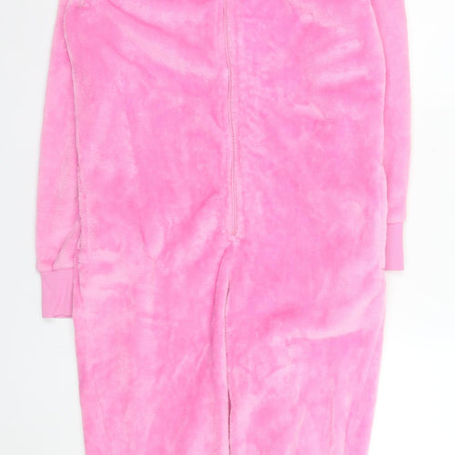 Marks and Spencer Women's Pink Percy Pig Fleece Onesie S Hooded Zip