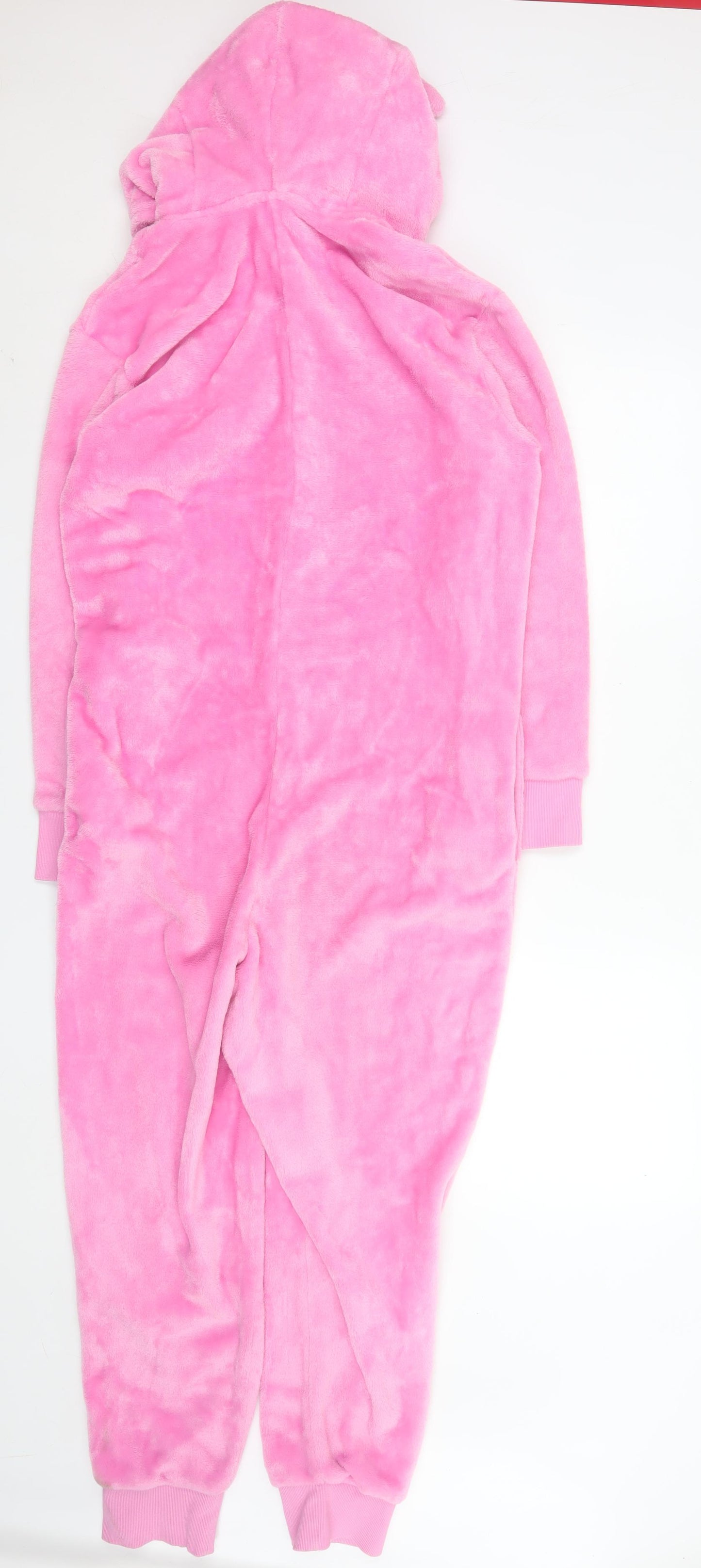 Marks and Spencer Women's Pink Percy Pig Fleece Onesie S Hooded Zip