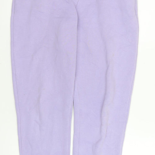 nu-in Women Purple Jogger Sweatpants S Cotton Blend Activewear