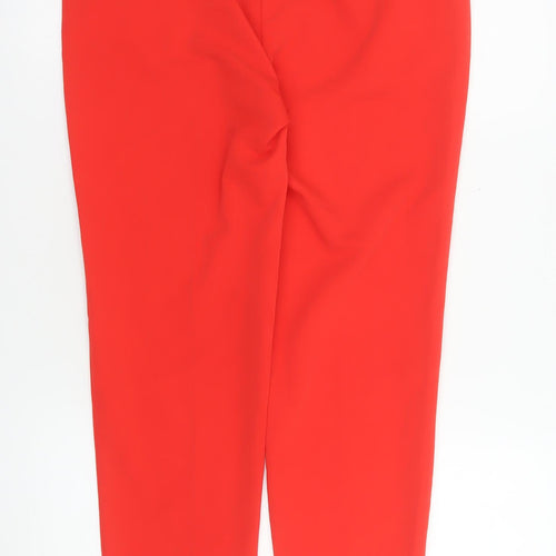 F&F Women’s Red Ankle Slim Tapered Trousers UK 6