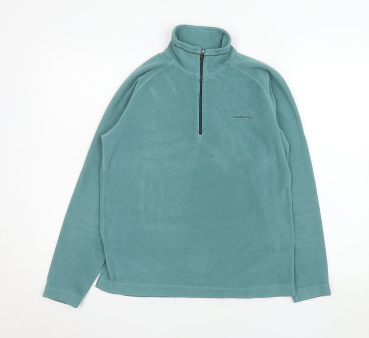 Craghoppers Women's Blue Fleece 1/2 Zip Pullover Sweatshirt UK 10