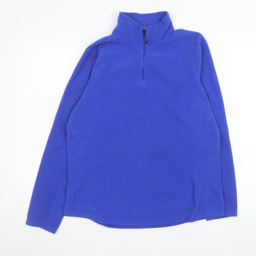 Kirkland Signature Men's Blue Fleece 1/4 Zip Pullover Sweatshirt L