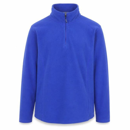 Kirkland Signature Men's Blue Fleece 1/4 Zip Pullover Sweatshirt L