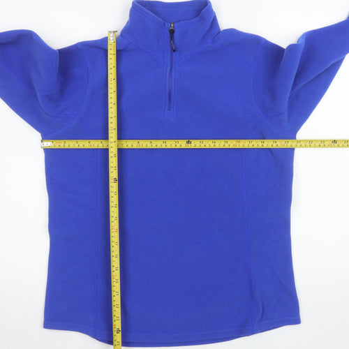 Kirkland Signature Men's Blue Fleece 1/4 Zip Pullover Sweatshirt L