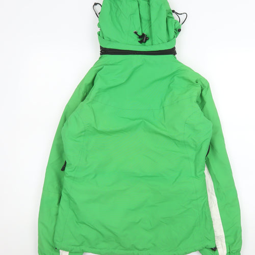 Surfanic Women's Green Ski Jacket Hooded Waterproof Size M