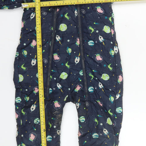 Regatta Girls Blue Peppa Pig Winter Snowsuit 6 Years Hooded Puffer