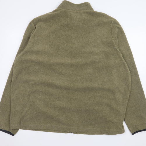 WorkWear Men's Green 2XL Fleece Full Zip Jacket
