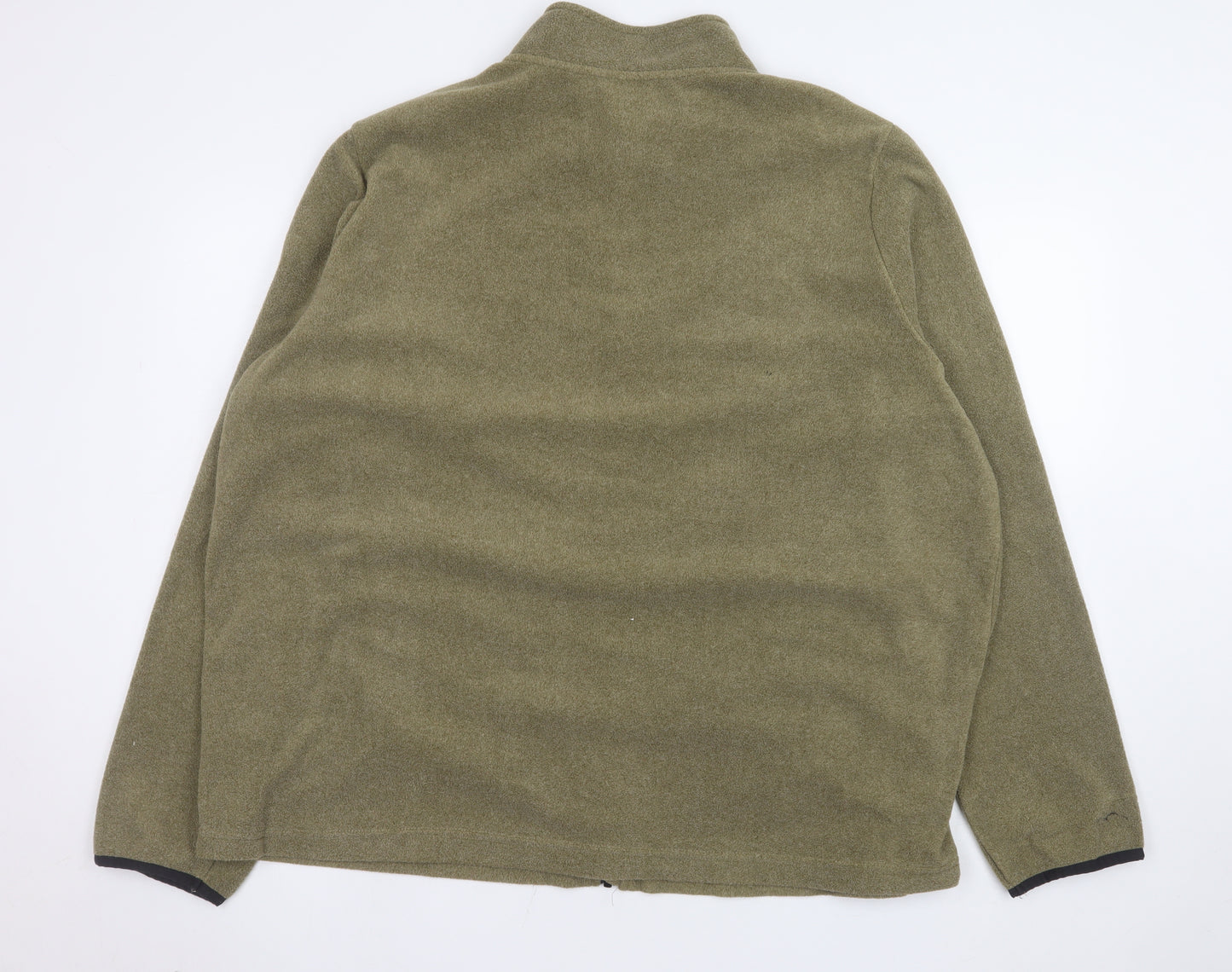 WorkWear Men's Green 2XL Fleece Full Zip Jacket