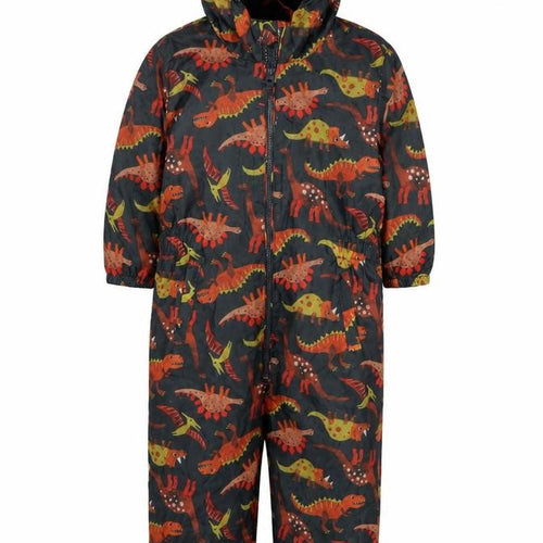 Tu Boys Multicoloured Dinosaur Print Hooded Waterproof Snowsuit 6-7 Years