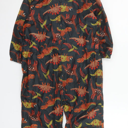 Tu Boys Multicoloured Dinosaur Print Hooded Waterproof Snowsuit 6-7 Years