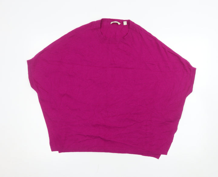 Ted Baker Women’s Purple Wool Blend Relaxed Fit Jumper Size 10