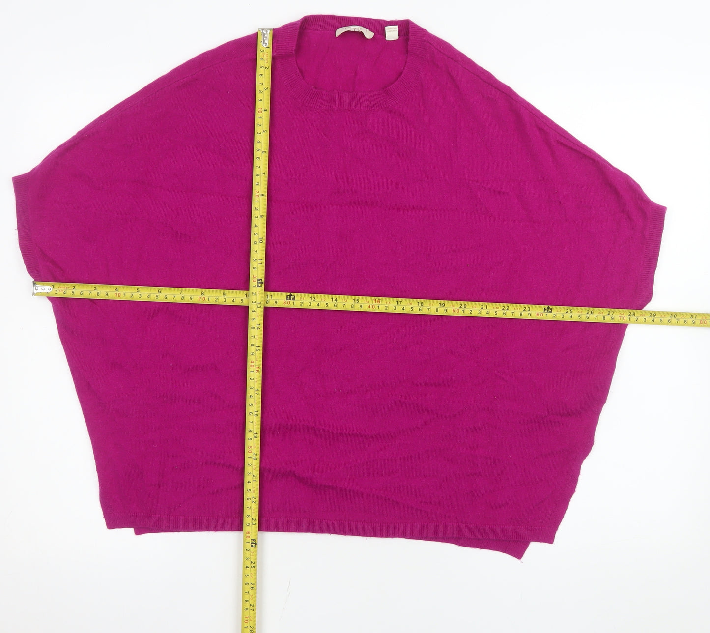 Ted Baker Women’s Purple Wool Blend Relaxed Fit Jumper Size 10