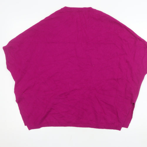 Ted Baker Women’s Purple Wool Blend Relaxed Fit Jumper Size 10