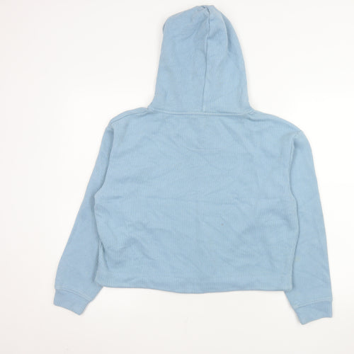 American Vintage Women Blue Pullover Hoodie Size S Cotton Blend