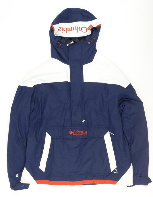 Columbia Men's Blue XL Anorak Waterproof Hooded Jacket